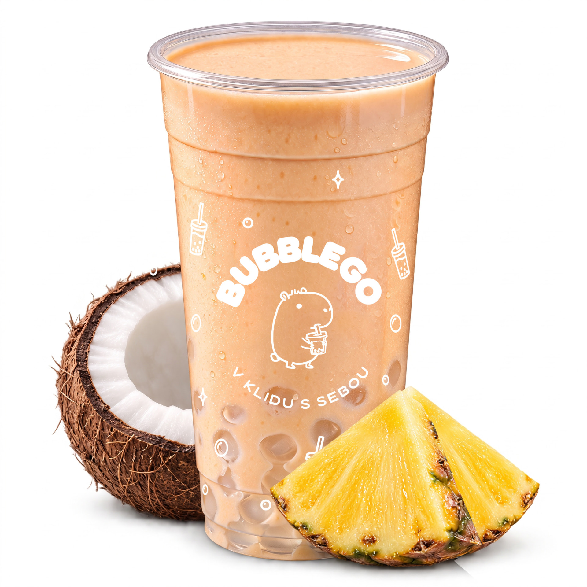 Kelímek BubbleGo Ananas kokos