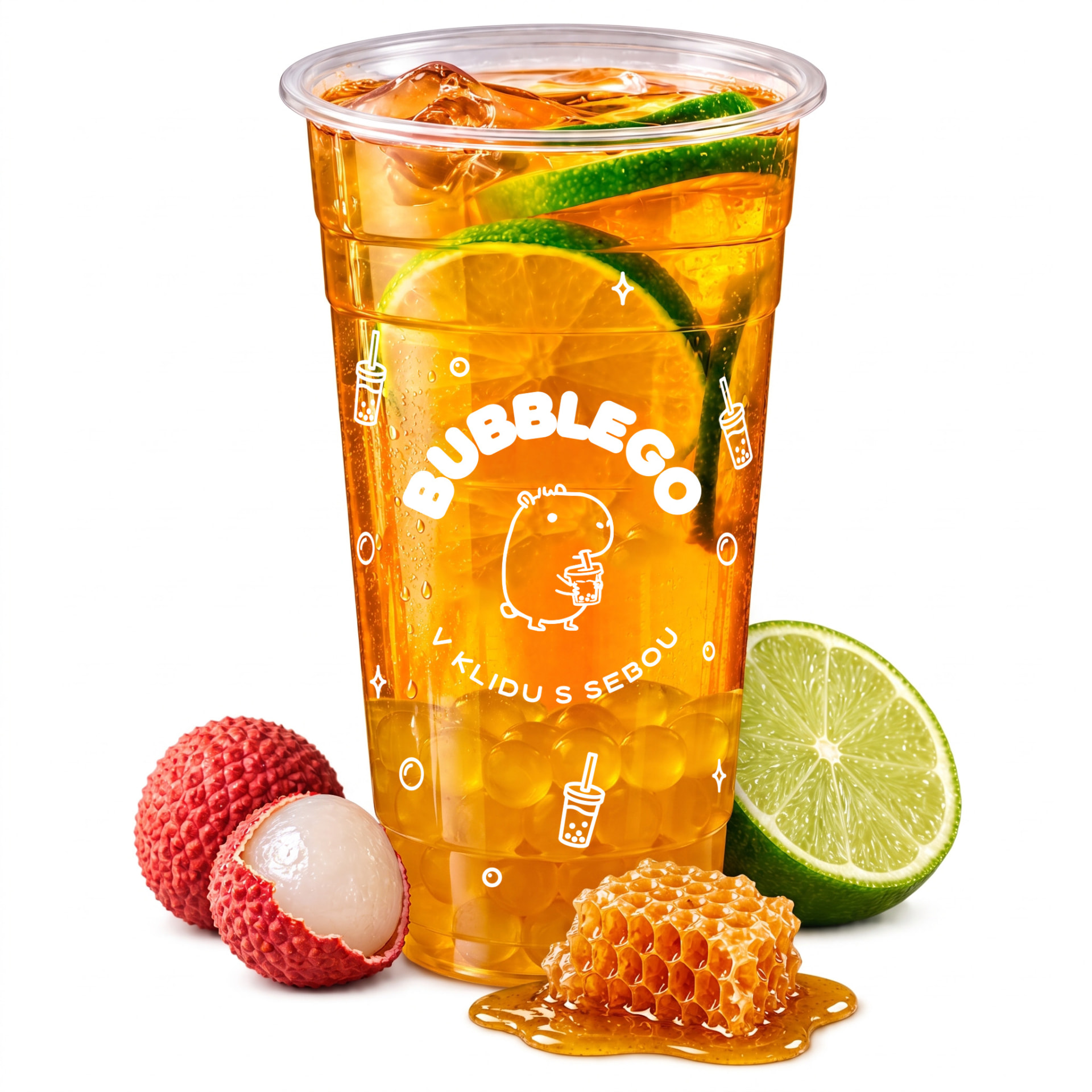 Kelímek BubbleGo Lychee kiss