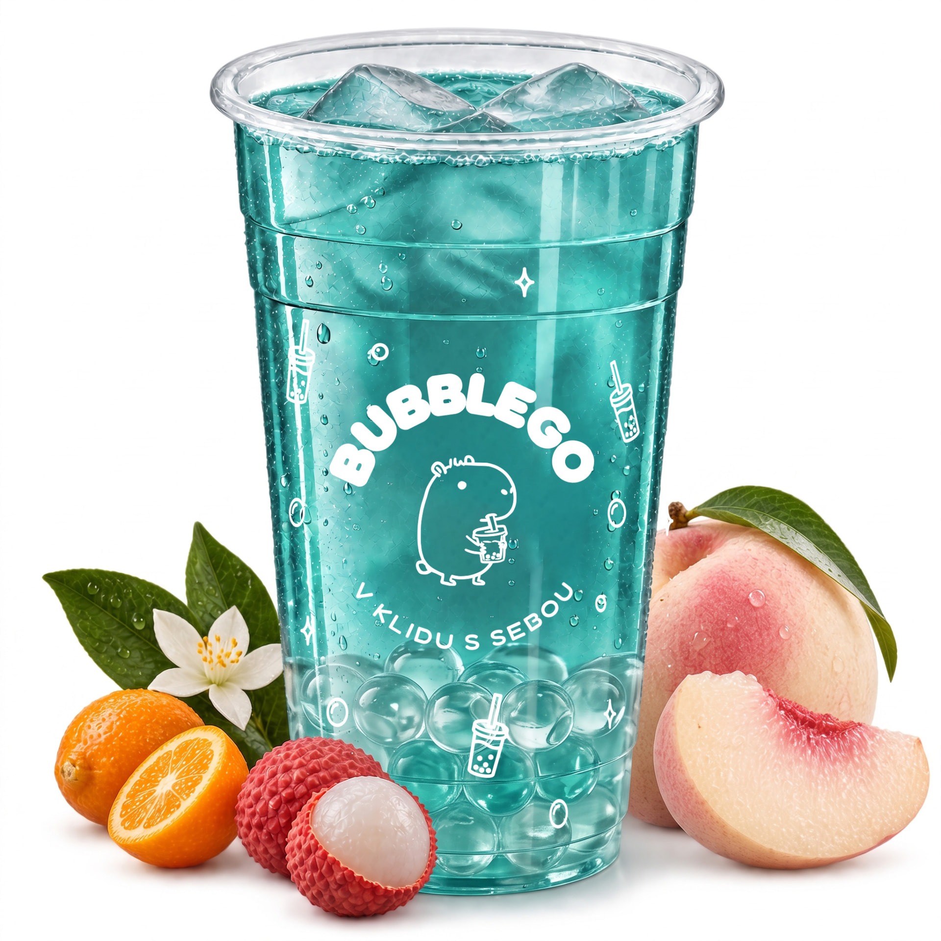 Kelímek BubbleGo Blue paradise