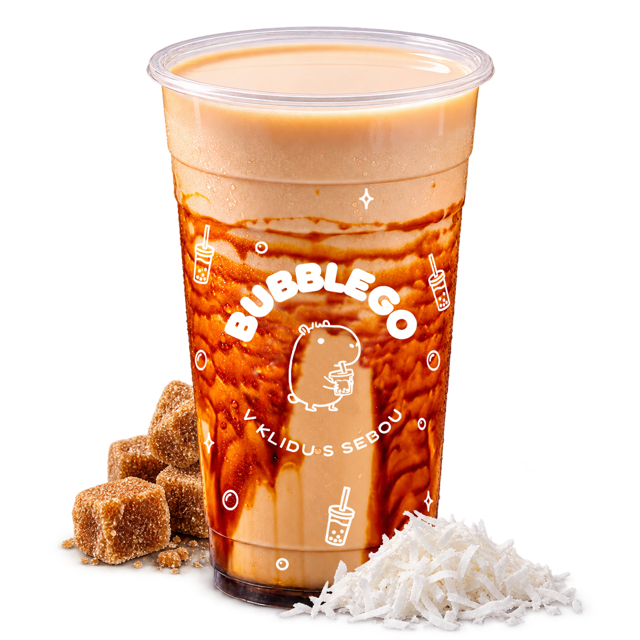 Kelímek BubbleGo Brown sugar